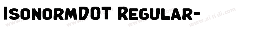 IsonormDOT Regular字体转换